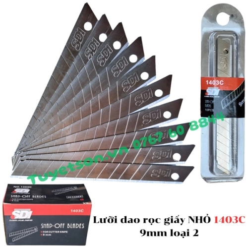 display Lưỡi dao rọc giấy NHỎ SD1 1403C 9mm loại 2 1