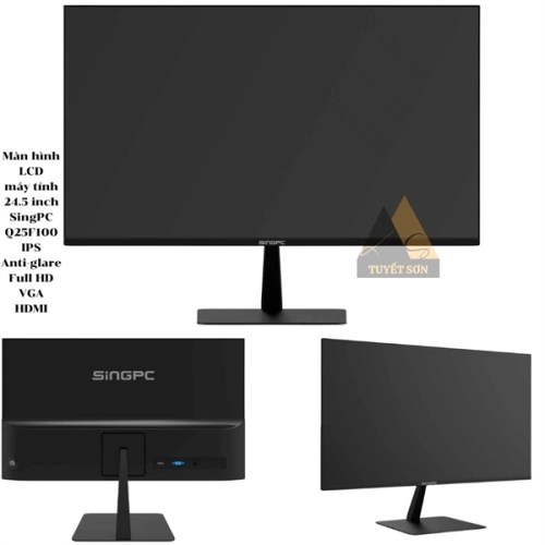 display Màn hình LCD máy tính 24.5 inch SingPC Q25F100-IPS Anti-glare Full HD VGA HDMI - LCD 25 inch 1