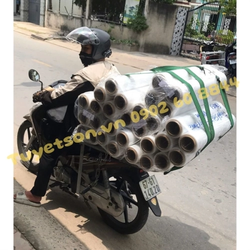 display Màng PE 600mm 3kg PHI LỚN 7.5cm - Màng quấn hàng 60cm 3kg 2