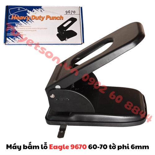 display Máy bấm lỗ Eagle 9670 2 lỗ 60-70 tờ phi 6mm 1