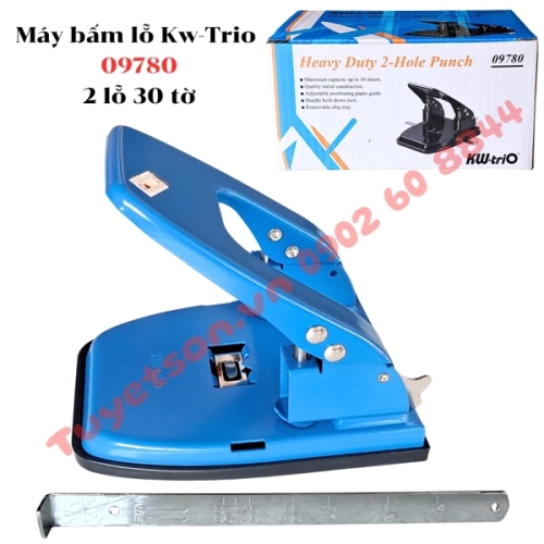 display Máy bấm lỗ Kw-Trio 09780 2 lỗ 30 tờ 1