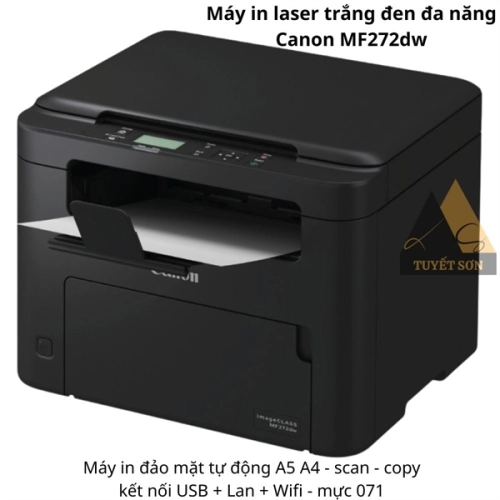 display Máy in laser trắng đen đa năng Canon MF272dw 2