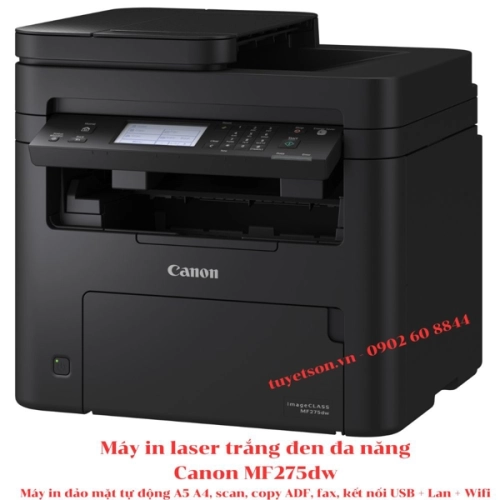 display Máy in laser trắng đen đa năng Canon MF275dw 1