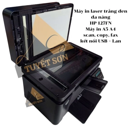 display Máy in laser trắng đen đa năng HP 127FN 2