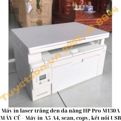 display Máy in laser trắng đen đa năng HP Pro M130A 1