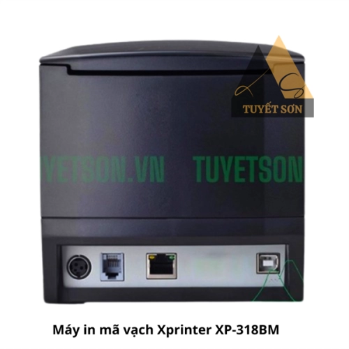 display Máy in mã vạch + in hóa đơn XPrinter XP-318BM USB+LAN, máy in tem nhãn bardcode in bill 4