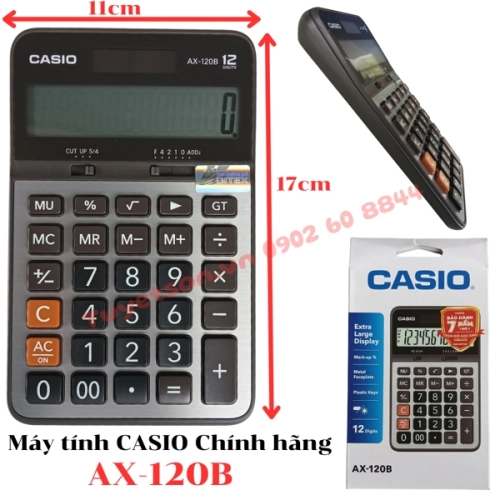 display Máy tính CASIO AX-120B Chính hãng - 11x17cm 1