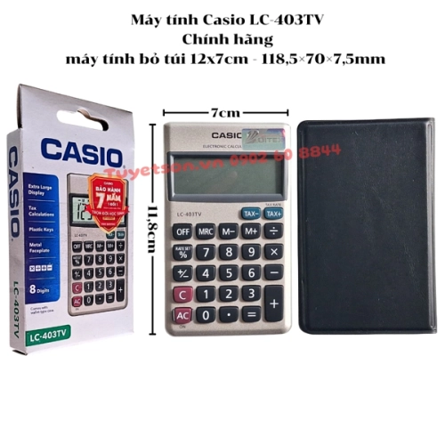display Máy tính Casio LC-403TV Chính hãng - máy tính bỏ túi 12x7cm 1