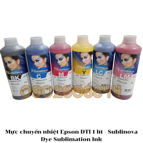 display Mực chuyển nhiệt Epson DTI 1 lít - Sublinova Dye Sublimation Ink 1