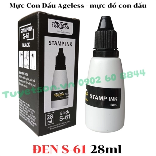 display Mực Con Dấu Ageless 28ml - mực đổ con dấu 2