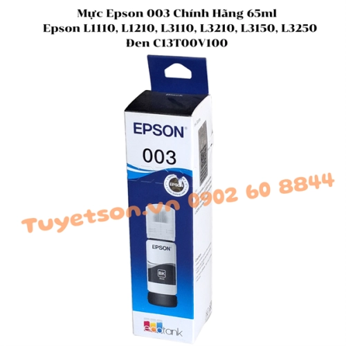 display Mực Epson 003 Chính Hãng 65ml - Epson L1110, L1210, L3110, L3210, L3150, L3250 2