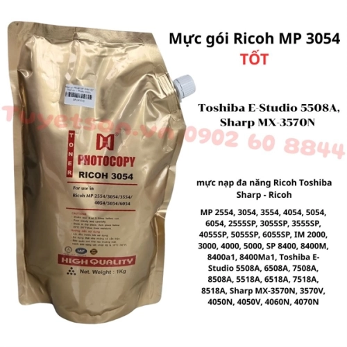 display Mực gói Ricoh MP 3054 TỐT Toshiba E-Studio 5508A, Sharp MX-3570N - mực nạp đa năng Ricoh Toshiba Sharp 1
