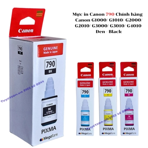display Mực in Canon 790 Chính hãng - Canon G1000/ G1010/ G2000/ G2010/ G3000/ G3010/ G4010 1