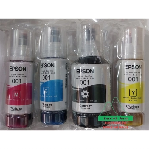 display Mực in Epson 001 chính hãng 70ml - Epson L4150/ L4160/ L6160/ L6170/ L6190 / L6290/ L14150 2
