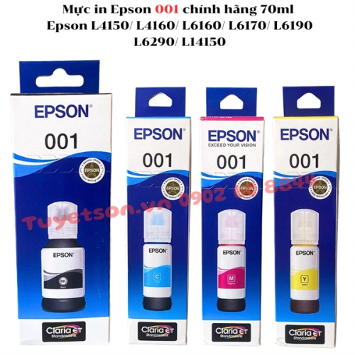 display Mực in Epson 001 chính hãng- Epson L4150/ L4160/ L6160/ L6170/ L6190 / L6290/ L14150 1