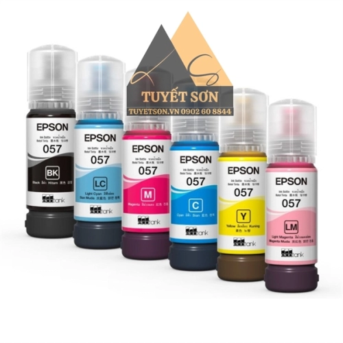 display Mực nạp in phun Epson 057 Chính Hãng 70ml - Epson L8050/ L18050 1