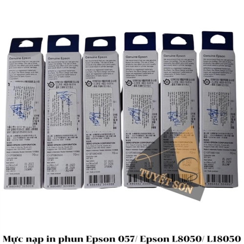 display Mực nạp in phun Epson 057 Chính Hãng 70ml - Epson L8050/ L18050 5