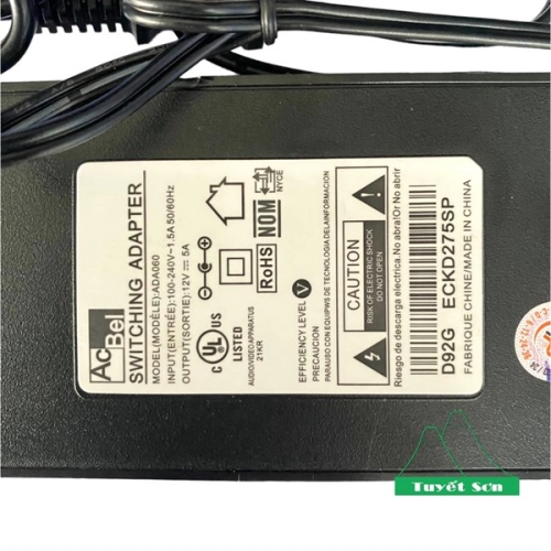 display Sạc Adapter Nguồn LCD Acbel 12V-5A 4