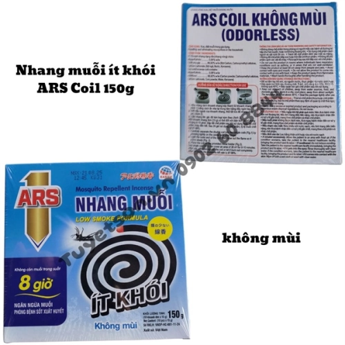 display Nhang muỗi ít khói ARS Coil 150g - không mùi 1