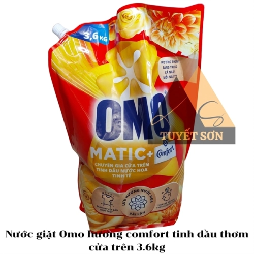 display Nước giặt Omo hương comfort tinh dầu thơm cửa trên 3.6kg 1