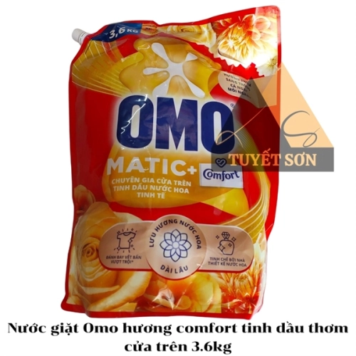 display Nước giặt Omo hương comfort tinh dầu thơm cửa trên 3.6kg 2