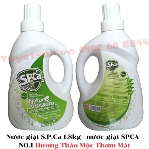 display Nước giặt S.P.Ca 1.8kg - nước giặt SPCA 2