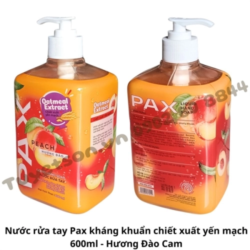 display Nước rửa tay Pax kháng khuẩn chiết xuất yến mạch 600ml 2