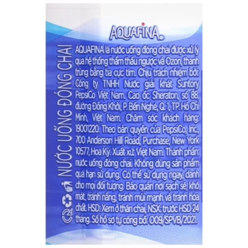 display Nước tinh khiết Aquafina chai 355ml 4