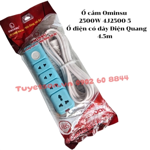 display Ổ cắm Ominsu 2500W 4J2500-5 - Ổ điện có dây Điện Quang 4.5m 1