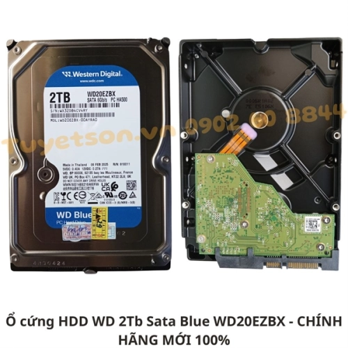 display Ổ cứng HDD WD 2Tb Sata Blue WD20EZBX 1