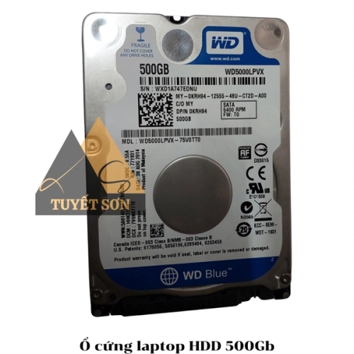 display Ổ cứng laptop WD HDD 500Gb 1