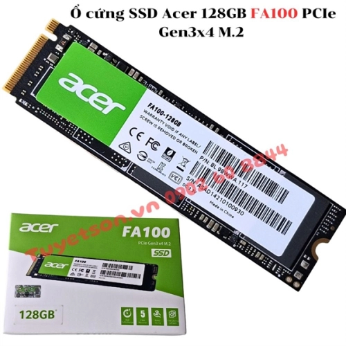 display Ổ cứng SSD Acer 128GB FA100 PCIe Gen3x4 M.2 1