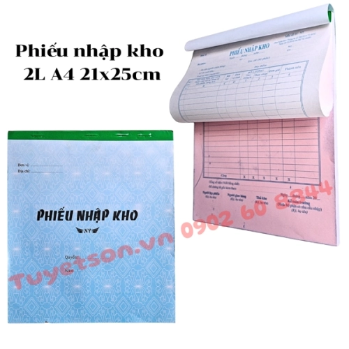 display Phiếu nhập kho 2L A4 21x25cm 1