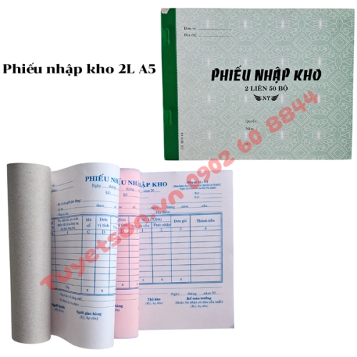 display Phiếu nhập kho 2L A5 1