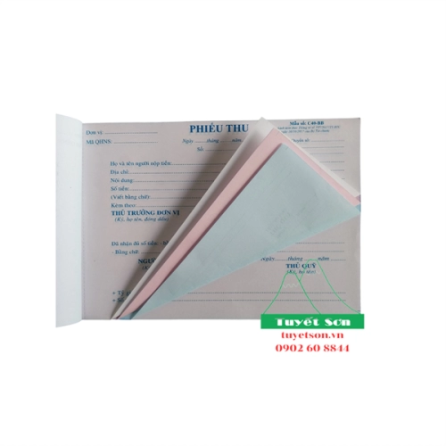 display Phiếu thu 3L 13x19cm 3