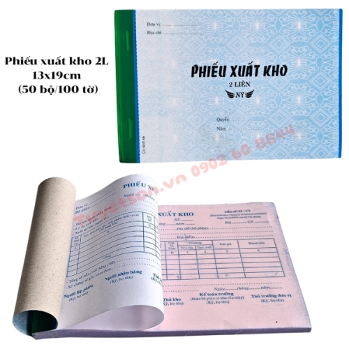 display Phiếu xuất kho 2L 13x19cm (50 bộ/100 tờ) 1