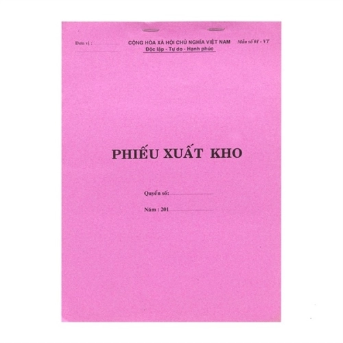 display Phiếu xuất kho A4 1 liên 2