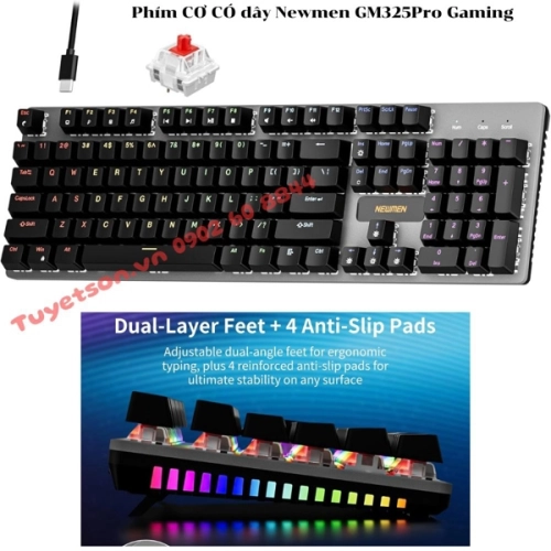 display Phím CƠ CÓ dây Newmen GM325Pro Gaming 1