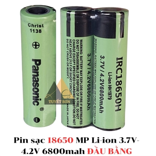 display Pin sạc 18650 MP Li-ion 3.7V-4.2V 6800mah ĐẦU BẰNG 1