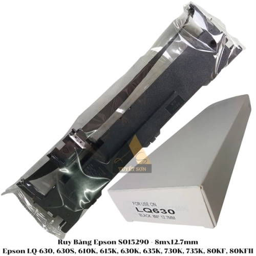 display Ruy Băng Epson LQ-630 LQ-630S LQ-615 LQ-735KII LQ-82KF S015290 12.7mmx13m - phim mực Epson 1