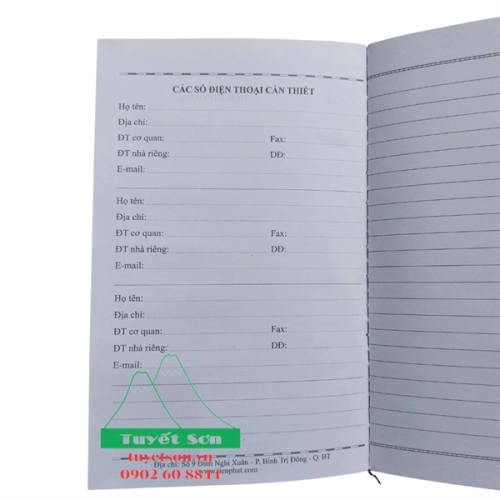 display Sổ Da CK6 70Gsm 13x20cm 2