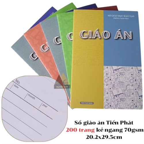display Sổ giáo án Tiến Phát 200 trang kẻ ngang 70gsm 20.2x29.5cm 1