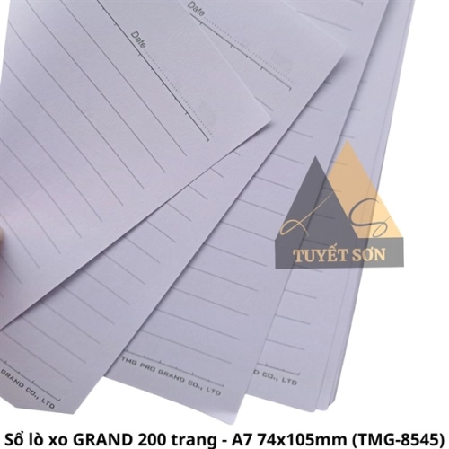 display Sổ lò xo A7 GRAND TMG-8545 200 trang 70Gsm 74x105mm+-3mm 2