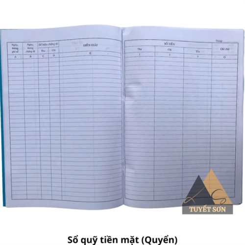 display Sổ quỹ tiền mặt 2