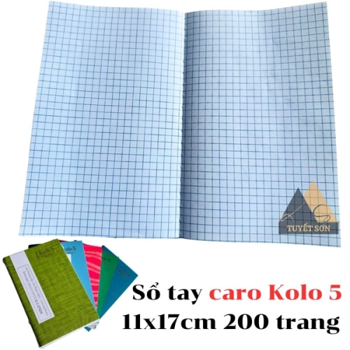 display Sổ tay caro Kolo 5 11x17cm 200 trang 1