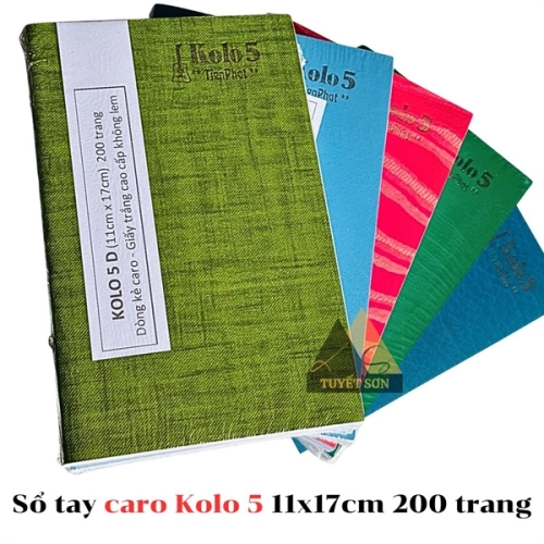 display Sổ tay caro Kolo 5 11x17cm 200 trang 2