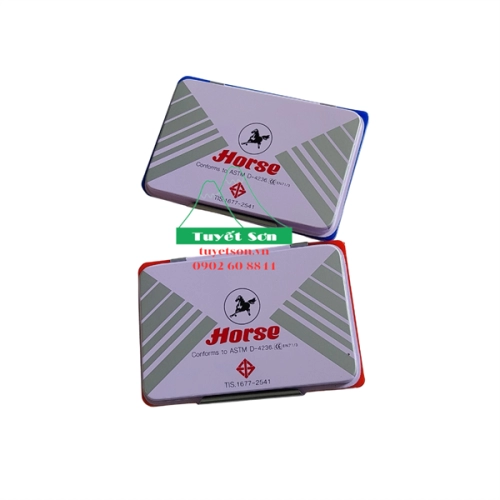 display Hộp tampon pad Horse No.3 5.4x8.5cm lọt lòng - hộp dấu kim loại 3