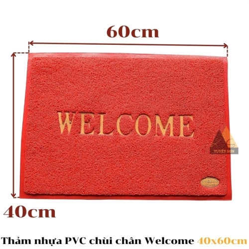 display Thảm nhựa PVC chùi chân Welcome 40x60cm 1