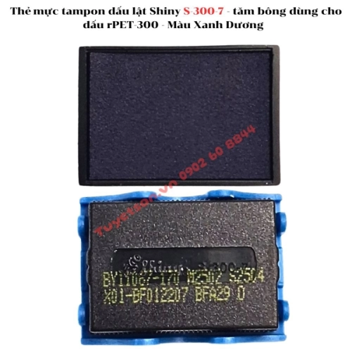 display Thẻ mực tampon dấu lật Shiny S-300-7 - tăm bông dùng cho dấu rPET-300 1