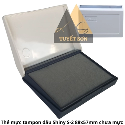 display Hộp tampon pad Shiny S-2 88x57mm chưa mực - hộp dấu nhựa 1